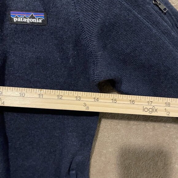 Patagonia Jacket Womens XS Navy Blue Full Zip Knit Fleece Better Sweater Pockets - Picture 11 of 11